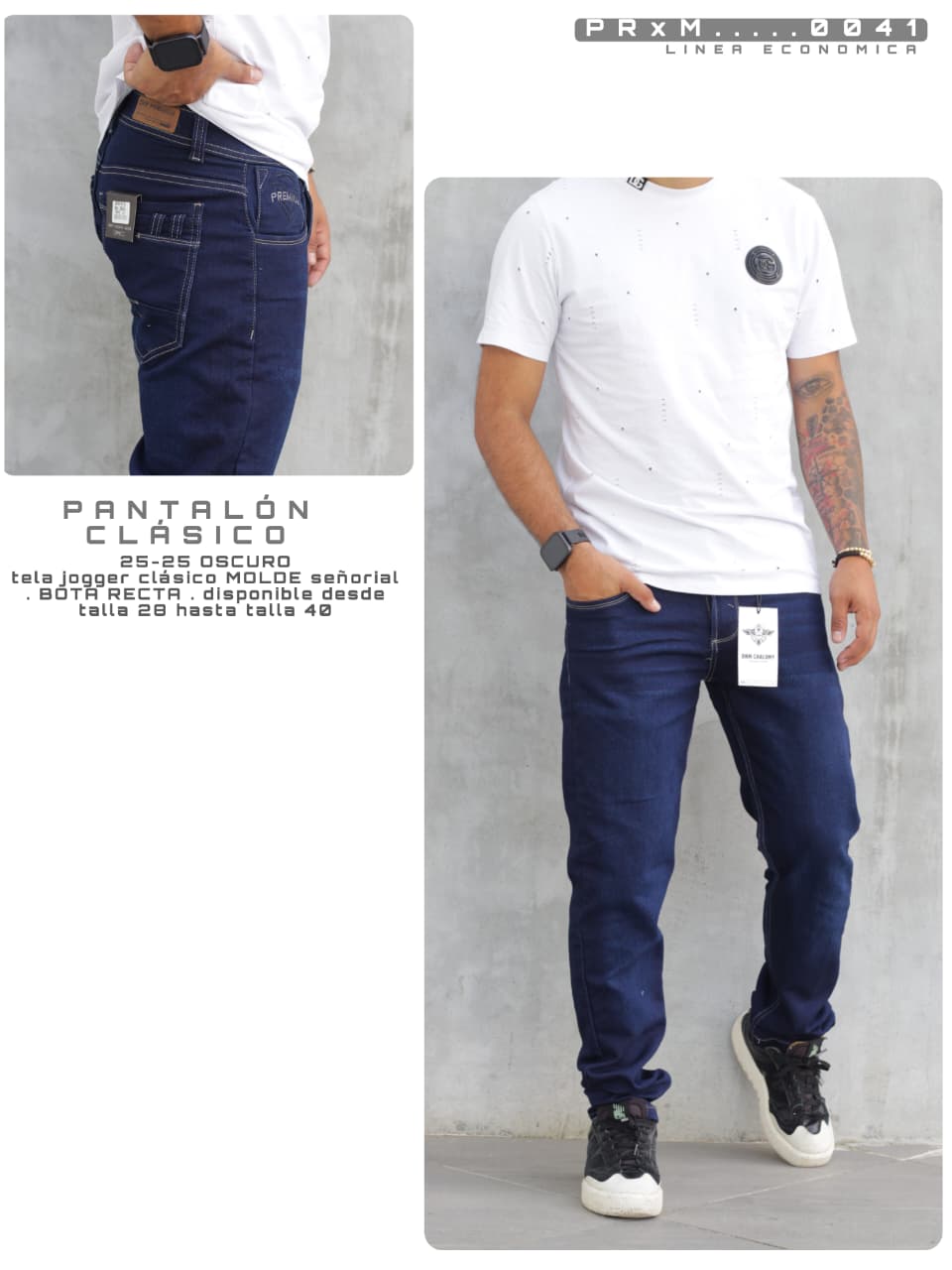 Jean Clásico Azul Oscuro